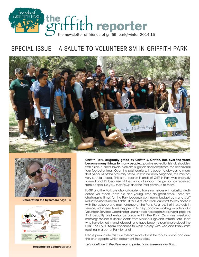 Griffith Reporter Winter 2014-15