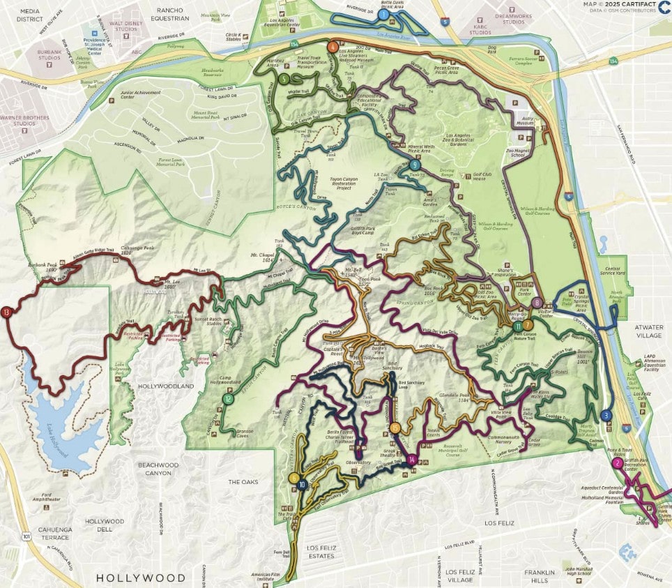 Griffith Park Explorer- GP-eX Cartifact Map